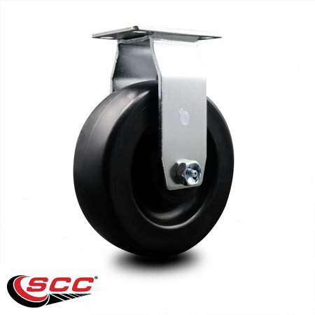 Service Caster 6 Inch Polyolefin Wheel Rigid Caster with Roller Bearing SCC-20R620-POR